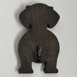 Black Dog-Shaped Leash Hook